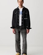 KARL LAGERFELD JEANS тениска мъжка от памук бяла B3M17003