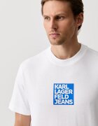 KARL LAGERFELD JEANS тениска мъжка от памук бяла B3M17003