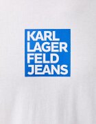 KARL LAGERFELD JEANS тениска мъжка от памук бяла B3M17003
