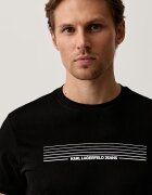 KARL LAGERFELD JEANS тениска мъжка от памук черна B3M17001