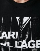 KARL LAGERFELD JEANS тениска мъжка от памук черна B3M17034