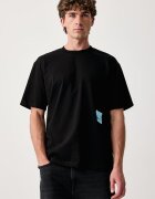 KARL LAGERFELD JEANS тениска мъжка от памук x Pietro Terzini черна B4M17072