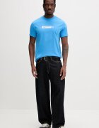 KARL LAGERFELD JEANS тениска мъжка с памук синя A1M17112
