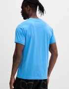 KARL LAGERFELD JEANS тениска мъжка с памук синя A1M17112