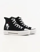 Karl Lagerfeld Kampus Max високи кецове дамски черни високи KL60456A