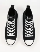Karl Lagerfeld Kampus Max високи кецове дамски черни високи KL60456A