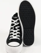 Karl Lagerfeld Kampus Max високи кецове дамски черни високи KL60456A