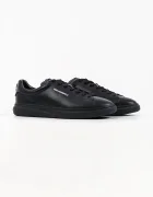 Karl Lagerfeld Kane маратонки мъжки от кожа черни KL53525