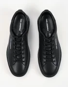 Karl Lagerfeld Kane маратонки мъжки от кожа черни KL53525