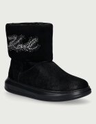 Karl Lagerfeld Kapri апрески дамски от велур черни KL44557S
