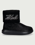 Karl Lagerfeld Kapri апрески дамски от велур черни KL44557S