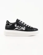 Karl Lagerfeld Kapri маратонки дамски от кожа черни KL62510C
