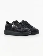 Karl Lagerfeld Kapri маратонки дамски от кожа черни KL62577N