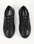 Karl Lagerfeld Kapri маратонки дамски от кожа черни KL62577N