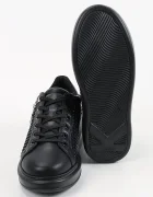 Karl Lagerfeld Kapri маратонки дамски от кожа черни KL62577N