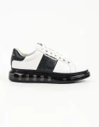 Karl Lagerfeld Kapri маратонки мъжки от кожа бели KL52684