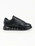 Karl Lagerfeld Kapri маратонки мъжки от кожа черни KL52684