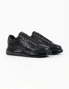 Karl Lagerfeld Kapri маратонки мъжки от кожа черни KL52684