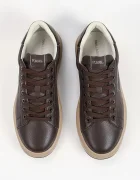 Karl Lagerfeld Kapri маратонки мъжки от кожа черни KL57538A
