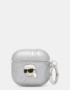 Karl Lagerfeld Кейс за airpod AirPods 4 в сребристо KLA4PGKIPS