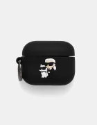 Karl Lagerfeld Кейс за слушалки AirPods Pro 3 в черно KLAP3RUNKC
