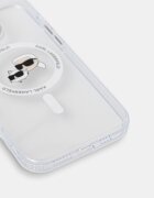 Karl Lagerfeld кейс за телефон iPhone 16 Pro Max бял KLHMP16XHLSKCH