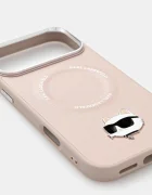 Karl Lagerfeld Кейс за телефон iPhone 17 Pro Max в розово KLHMP17XPSMLRCHP
