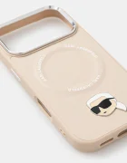 Karl Lagerfeld Кейс за телефон iPhone 17 Pro в бежово KLHMP17LPSMLRKLE