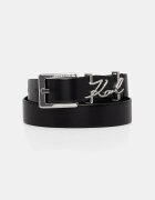 Karl Lagerfeld колан дамски от кожа K/SIGNATURE черен B2W33038