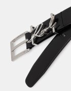 Karl Lagerfeld колан дамски от кожа K/SIGNATURE черен B2W33038