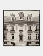 Karl Lagerfeld Копринен шал RSG MAISON в черно с десен A4W33138
