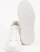 Karl Lagerfeld Kore маратонки мъжки от кожа бели KL56525