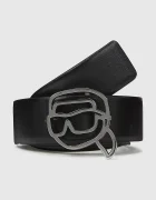 Karl Lagerfeld Кожен колан с две лица IKON в бежово A4W33048