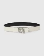 Karl Lagerfeld Кожен колан с две лица IKON в бежово A4W33048