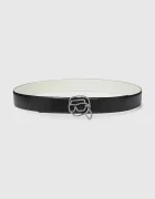Karl Lagerfeld Кожен колан с две лица IKON в бежово A4W33048