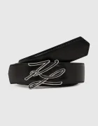 Karl Lagerfeld Кожен колан с две лица K/AUTOGRAPH