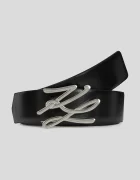 Karl Lagerfeld Кожен колан с две лица K/AUTOGRAPH