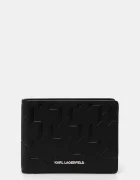 Karl Lagerfeld Кожен портфейл K/LOOM мъжки в черно A1M32015