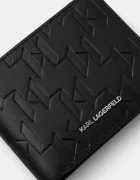 Karl Lagerfeld Кожен портфейл K/LOOM мъжки в черно A1M32015