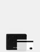 Karl Lagerfeld Кожен портфейл K/LOOM мъжки в черно A1M32015