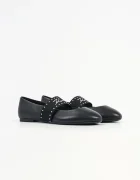 Karl Lagerfeld Кожени балеринки KARO в черно KL40126A