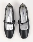 Karl Lagerfeld Кожени балеринки KONNIE в черно KL40196
