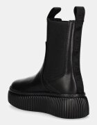 Karl Lagerfeld Кожени боти челси KREEPER в черно с платформа KL42343