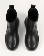 Karl Lagerfeld Кожени боти KREEPER LO в черно с платформа KL42365