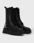 Karl Lagerfeld Кожени боти Zephyr в черно с платформа KL42475
