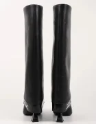 Karl Lagerfeld Кожени ботуши DEBUTANTE в черно с тънък ток KL32081