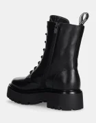 Karl Lagerfeld Кожени кубинки BURLY BIKER в черно с равна подметка KL43455