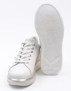 Karl Lagerfeld Кожени маратонки KAPRI KUSHION в бяло KL62610H