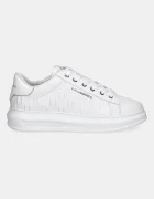 Karl Lagerfeld Кожени маратонки KAPRI MENS в бяло KL52549K