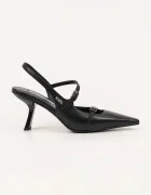 Karl Lagerfeld Кожени обувки с тънък ток KARMEL